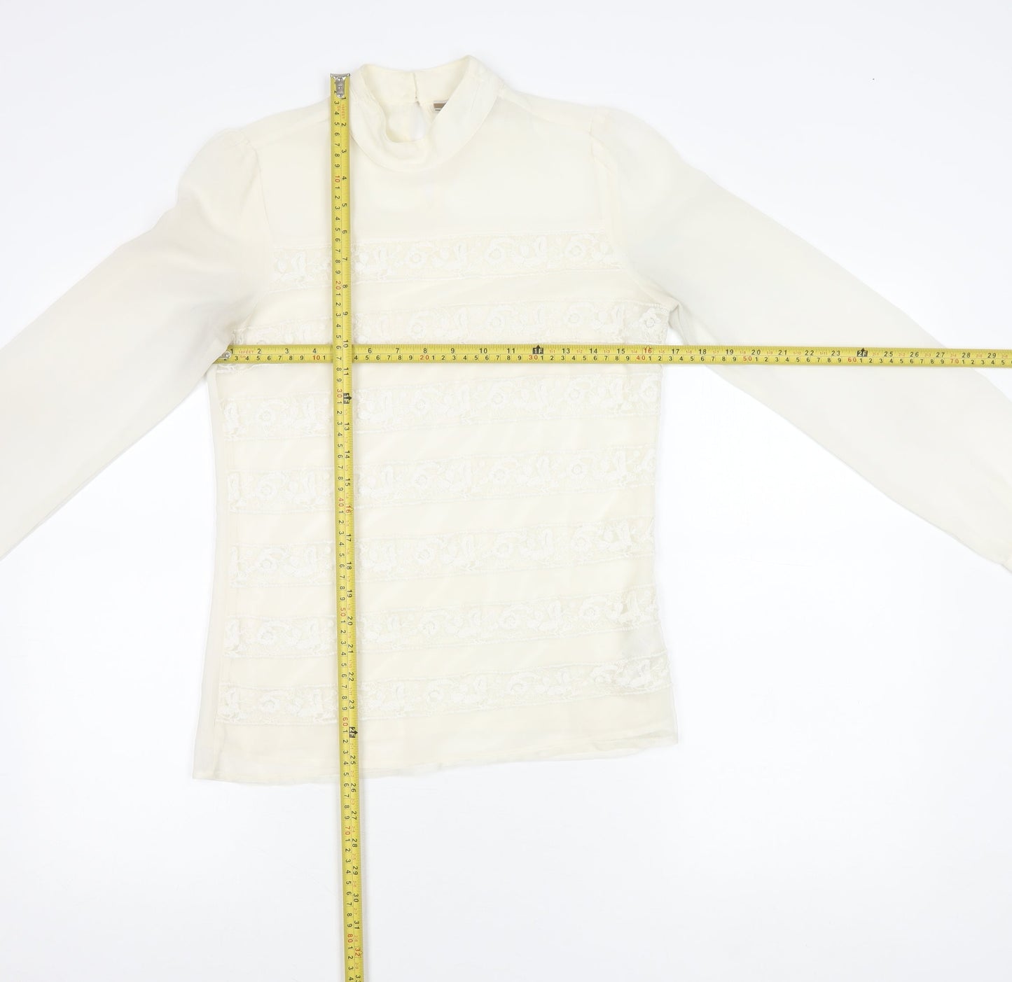 Womens UK Size 6 NEXT Ivory Tunic Blouse