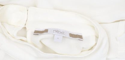 Womens UK Size 6 NEXT Ivory Tunic Blouse