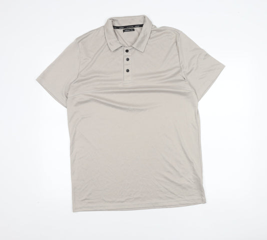 Outhorn Men’s Beige Polo Shirt XL Short Sleeve Moisture Wicking