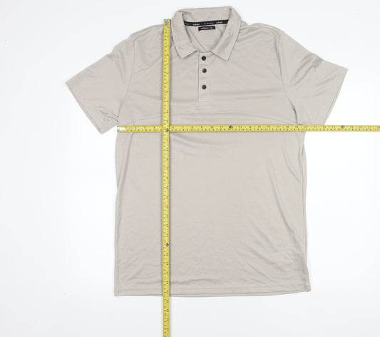 Outhorn Men’s Beige Polo Shirt XL Short Sleeve Moisture Wicking