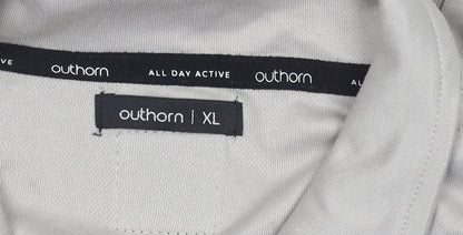 Outhorn Men’s Beige Polo Shirt XL Short Sleeve Moisture Wicking