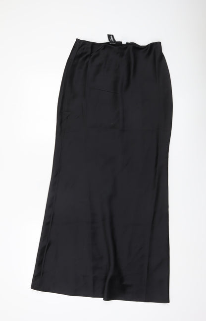 Collusion Women’s Black Size 8 Long Straight Pencil Skirt