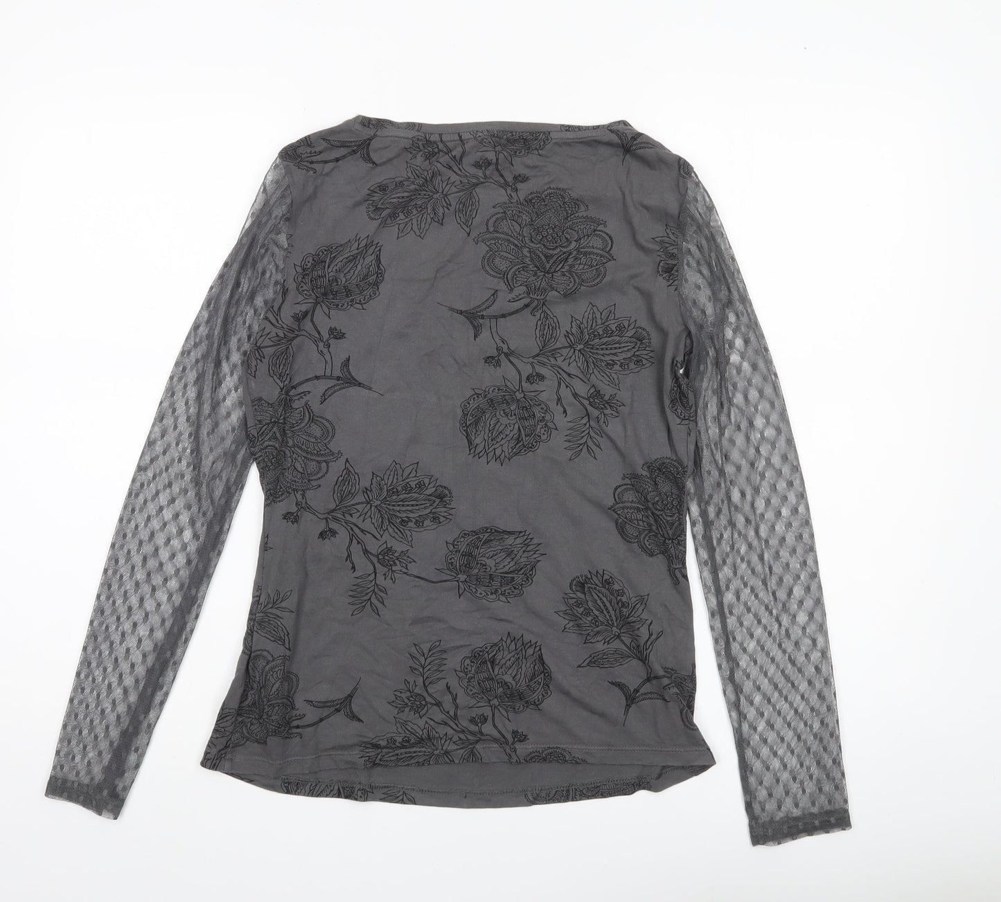 Womens UK Size 10 Marks and Spencer Grey Tunic Blouse