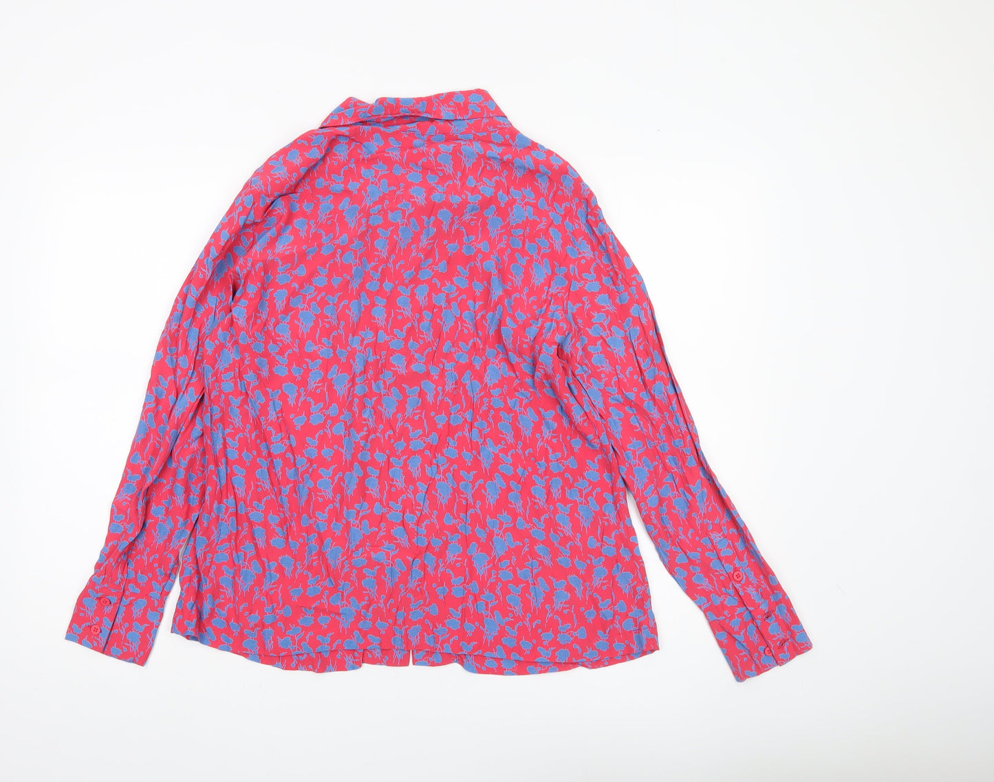 Womens UK Size 12 Finery Red Classic Button-Up