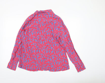 Womens UK Size 12 Finery Red Classic Button-Up