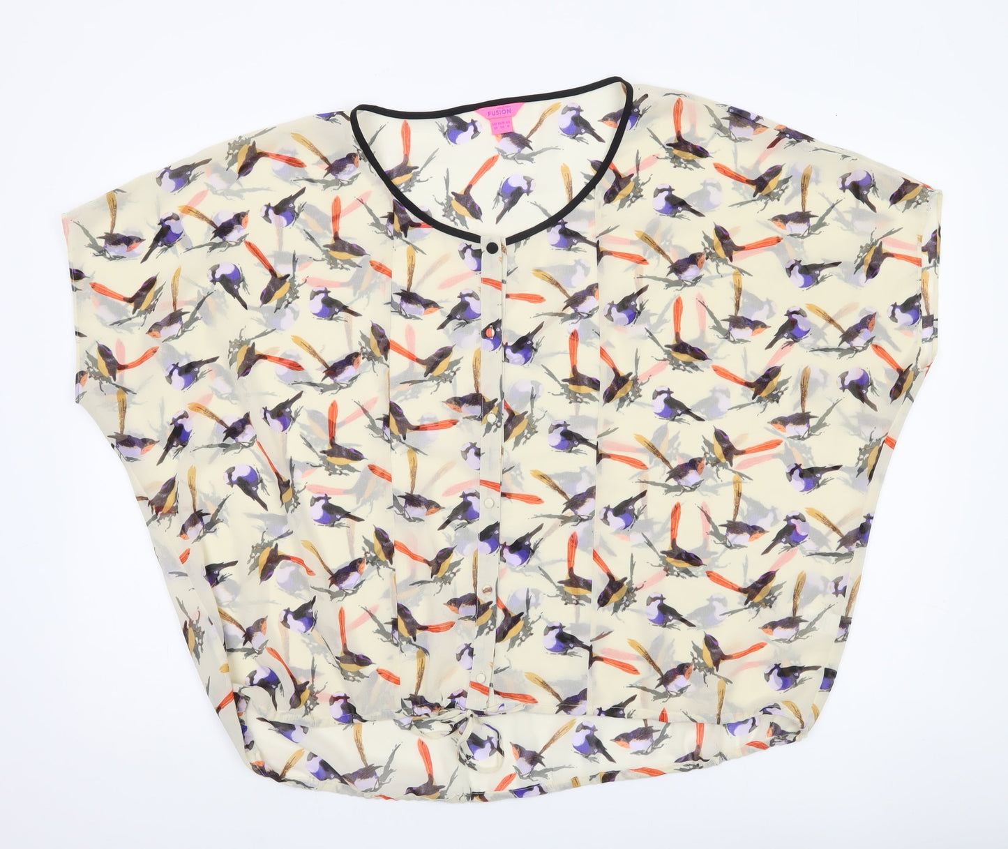 Womens UK Size 10 Monsoon Multicoloured Tunic Blouse