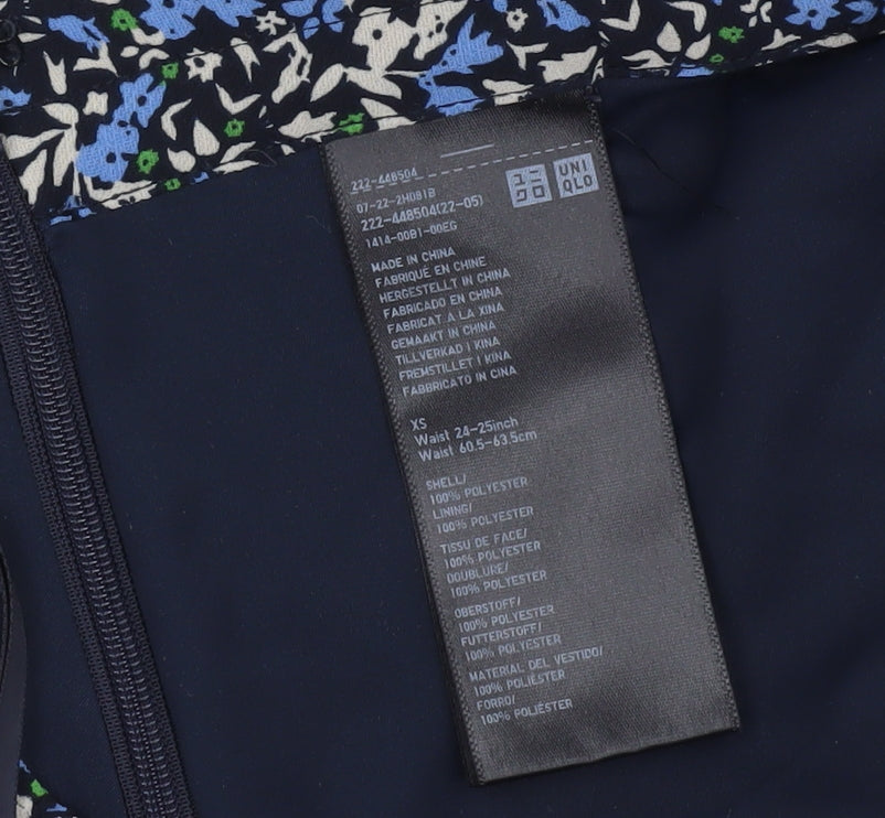 Womens UK Size XS Uniqlo A-Line Chiffon Skirt
