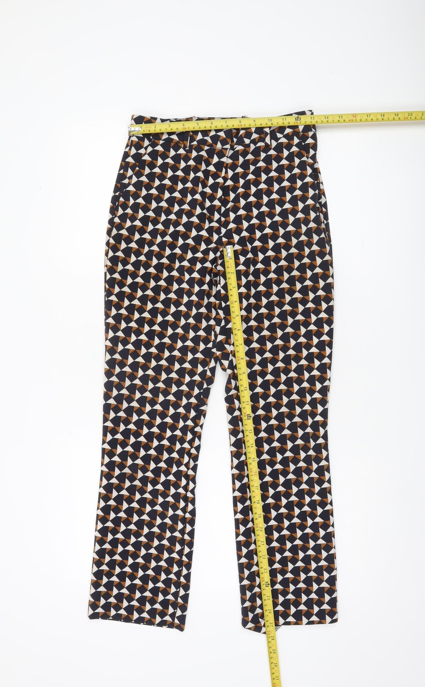 Womens UK Size 6 H&M Slim Fit CasualParty/CocktailTravel Multicoloured Trousers