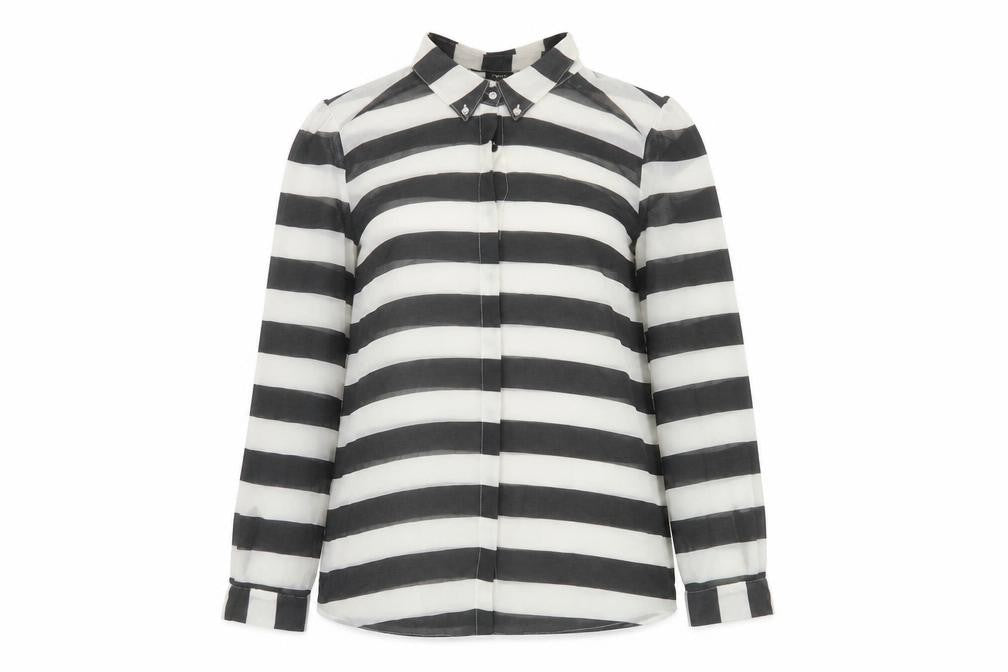 Womens UK Size 14 NEXT Black Classic Button-Up