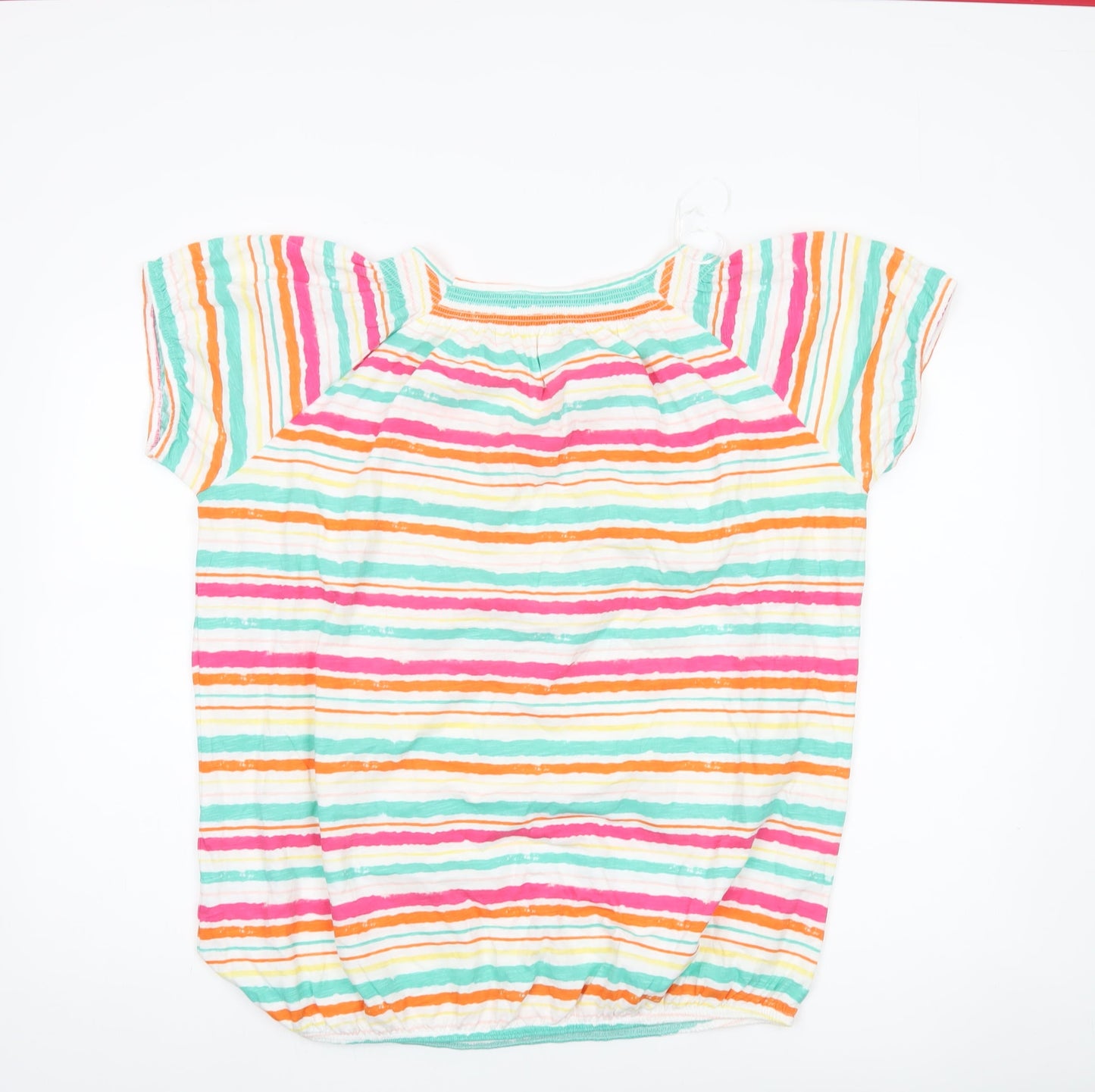 Womens UK Size 16 M&Co Multicoloured Basic T-Shirt