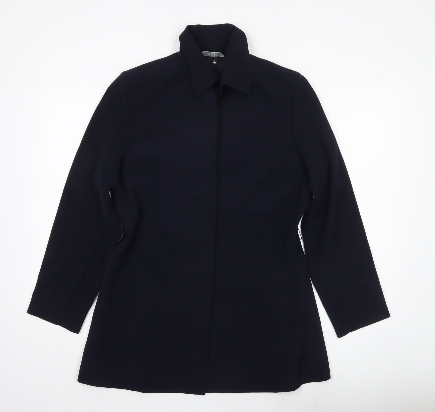 Womens UK Size 14 Marks and Spencer Blue Overcoat