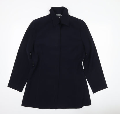 Womens UK Size 14 Marks and Spencer Blue Overcoat