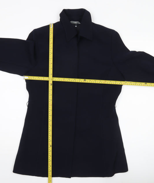 Womens UK Size 14 Marks and Spencer Blue Overcoat