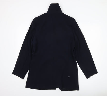 Womens UK Size 14 Marks and Spencer Blue Overcoat
