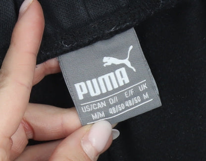 Puma Men’s Black Jogger Sweatpants M Regular Fit Logo Sportswear
