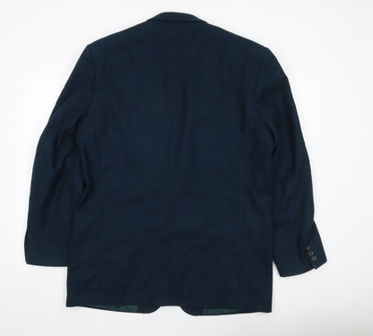 Mens UK Size 42 BHS Regular Blue Suit Jacket