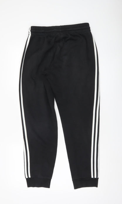 Adidas Men’s Black Jogger Trousers M Cotton Blend Sportswear