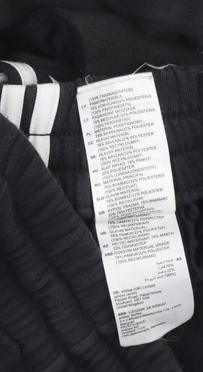 Adidas Men’s Black Jogger Trousers M Cotton Blend Sportswear