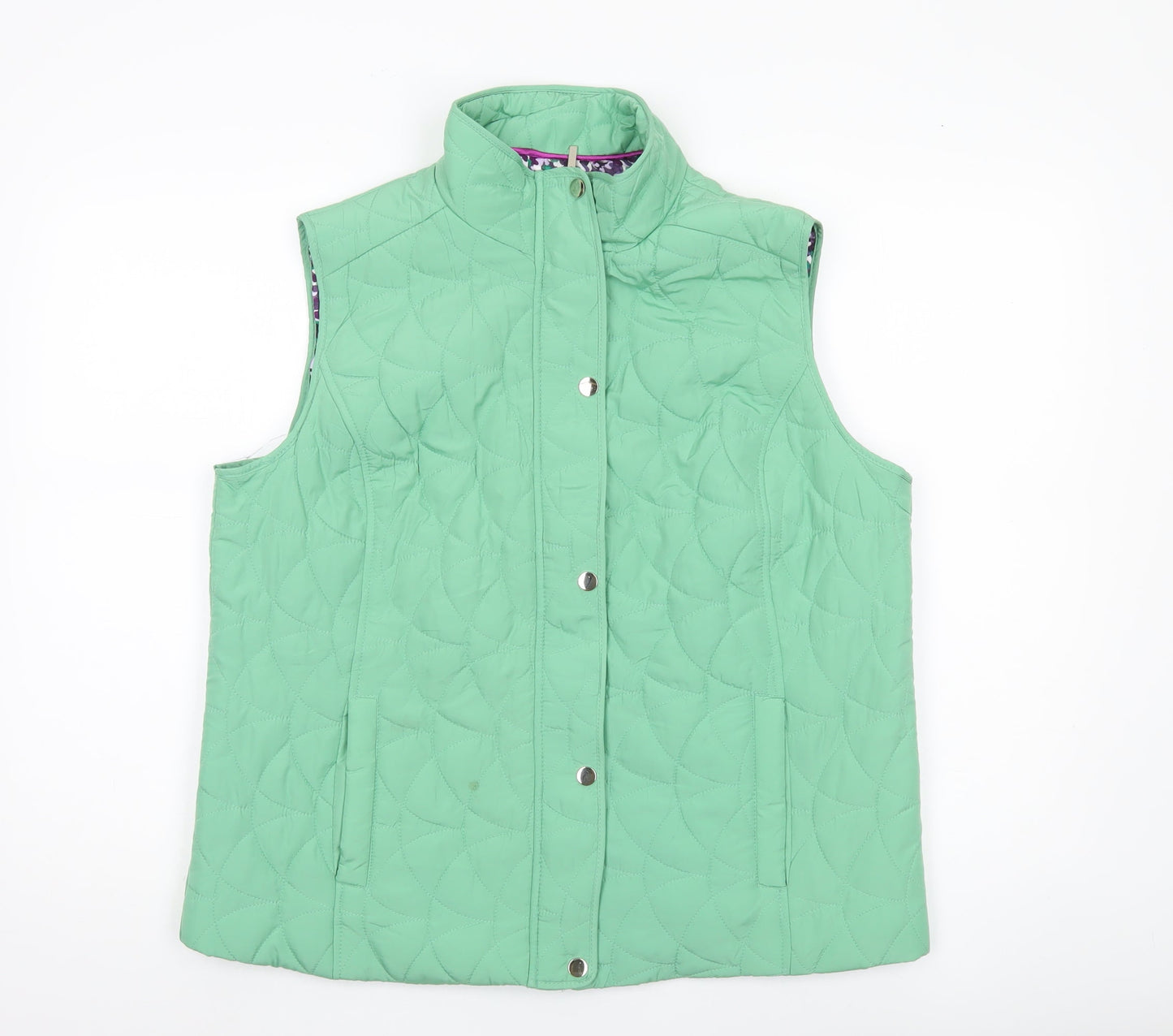 Womens UK Size M Honor Millburn Green Quilted Coat
