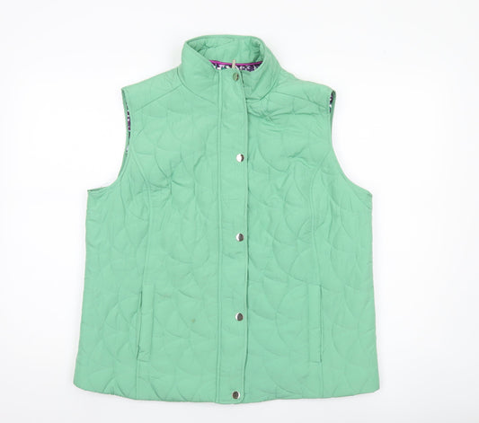 Womens UK Size M Honor Millburn Green Quilted Coat