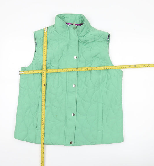 Womens UK Size M Honor Millburn Green Quilted Coat