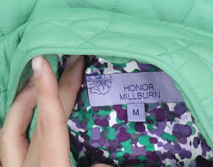 Womens UK Size M Honor Millburn Green Quilted Coat