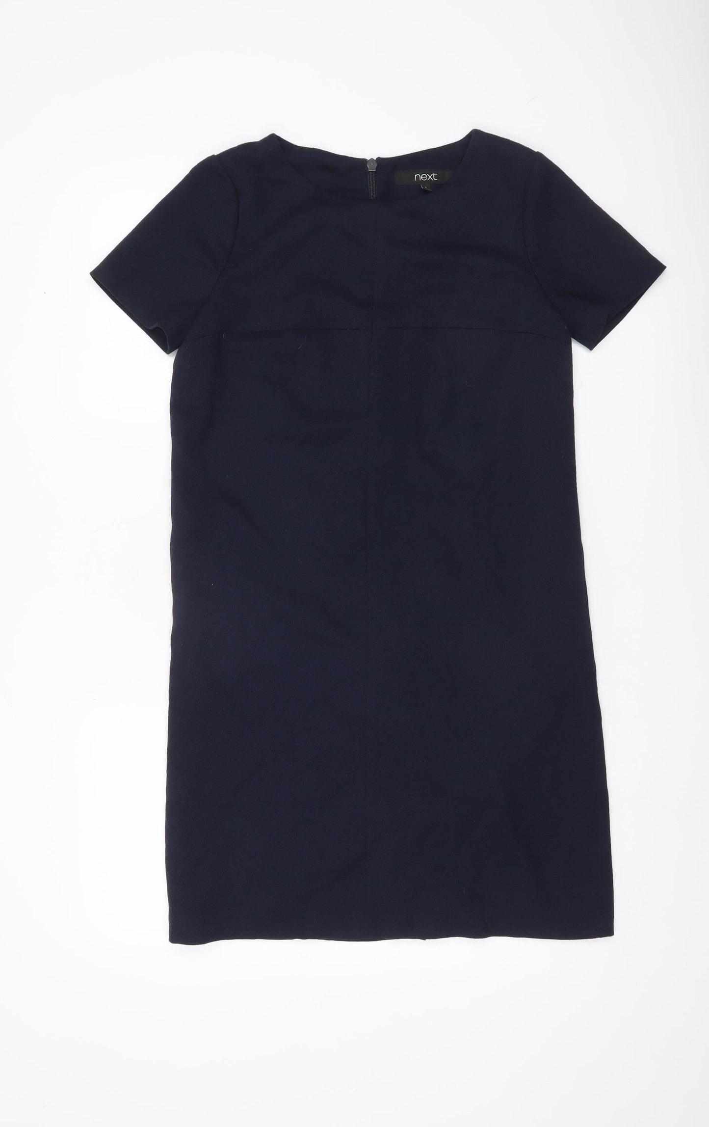 Next Women’s Navy Blue Shift Dress Size 6 Short Sleeve Workwear