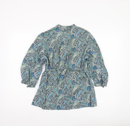 Womens UK Size 10 Oasis Multicoloured Tunic Blouse