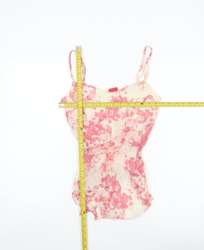 Firetrap Womens Multicoloured Floral Cotton Camisole Tank Top M