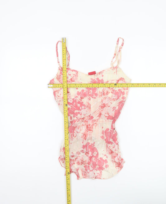 Firetrap Womens Multicoloured Floral Cotton Camisole Tank Top M