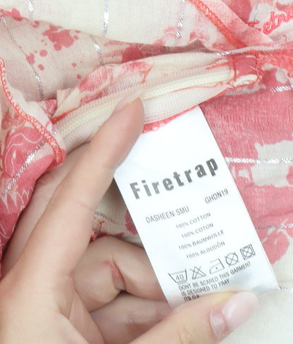 Firetrap Womens Multicoloured Floral Cotton Camisole Tank Top M