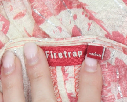 Firetrap Womens Multicoloured Floral Cotton Camisole Tank Top M