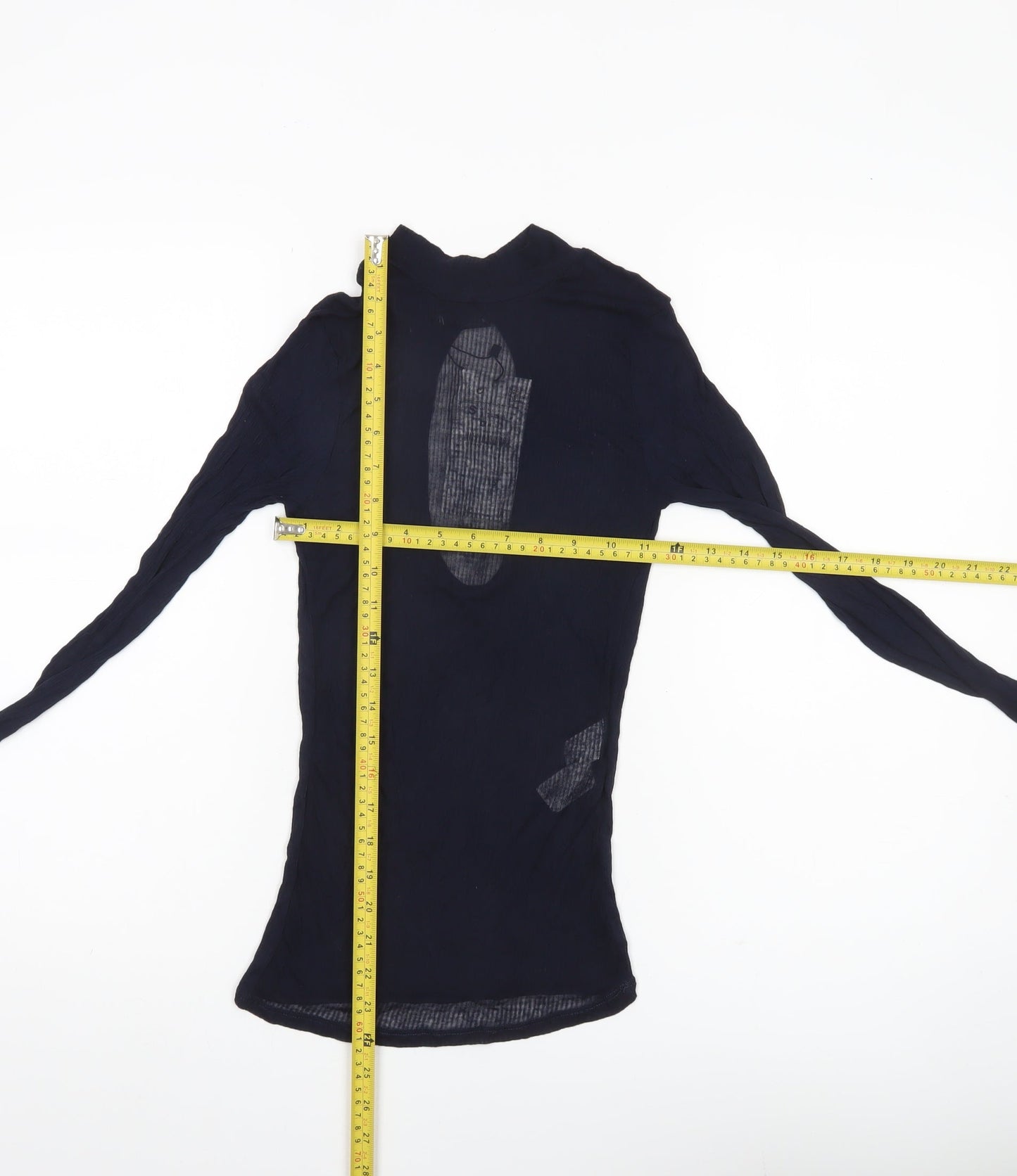 Womens UK Size S Zara Blue Basic Blouse