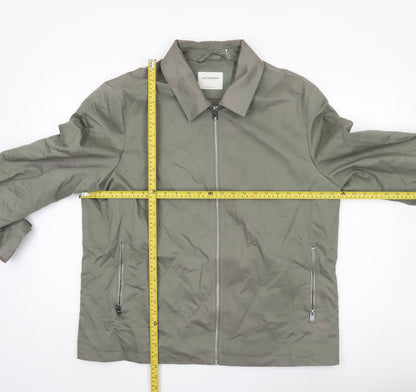 Marks and Spencer Autograph Men's Green XL Casual Zip Jacket