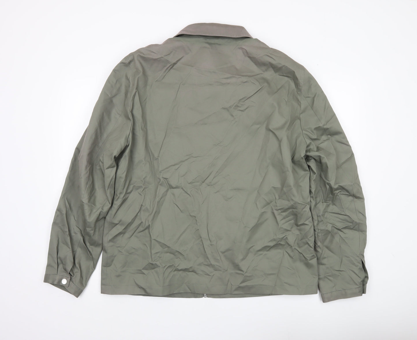 Marks and Spencer Autograph Men's Green XL Casual Zip Jacket