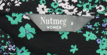 Nutmeg Women’s Multicoloured Floral Midi Fit & Flare Dress Size 8