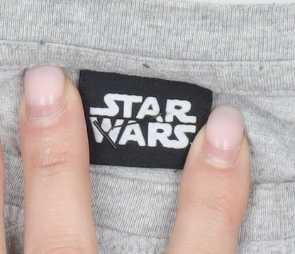 Star Wars Men’s 2XL Grey Millennium Falcon Graphic T-Shirt