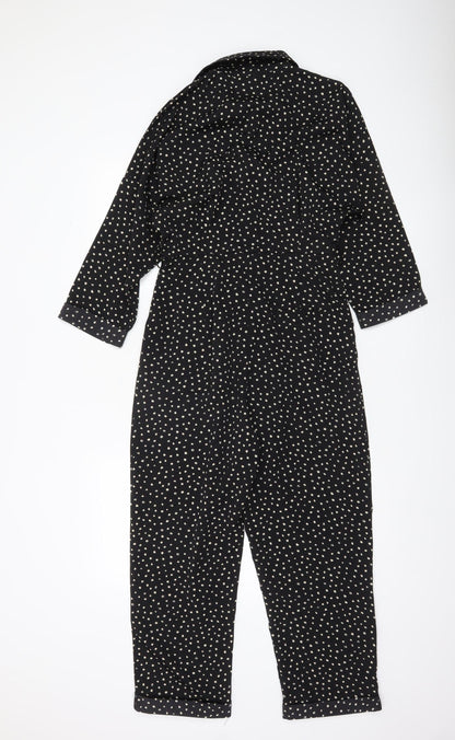 AX Paris Women’s Black White Polka Dot Jumpsuit Size 8
