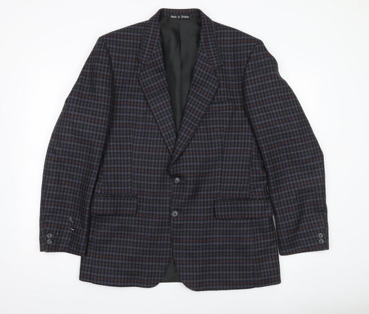 Mens UK Size 40 Brook Taverner Regular Multicoloured Suit Jacket