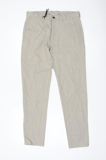 Zara Men’s Beige Slim Fit Chino Trousers Size 30 Waist