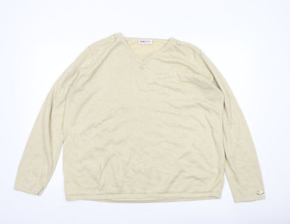 Womens UK Size XL Bonmarché Beige Pullover Jumper