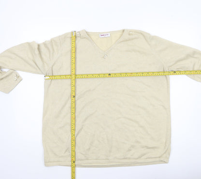 Womens UK Size XL Bonmarché Beige Pullover Jumper
