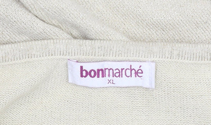 Womens UK Size XL Bonmarché Beige Pullover Jumper