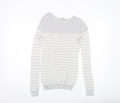 Womens UK Size XS Oasis Grey Pullover Jumper