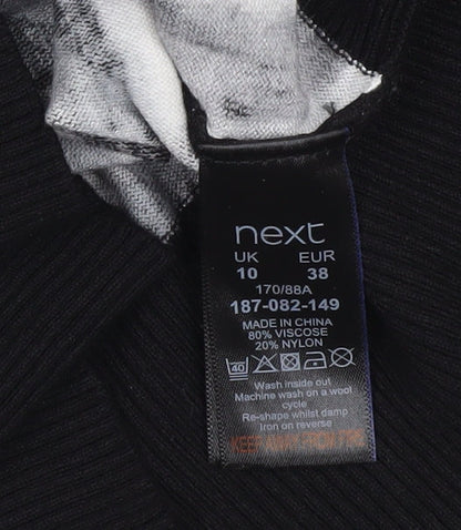 Womens UK Size 10 NEXT Black Pullover Jumper