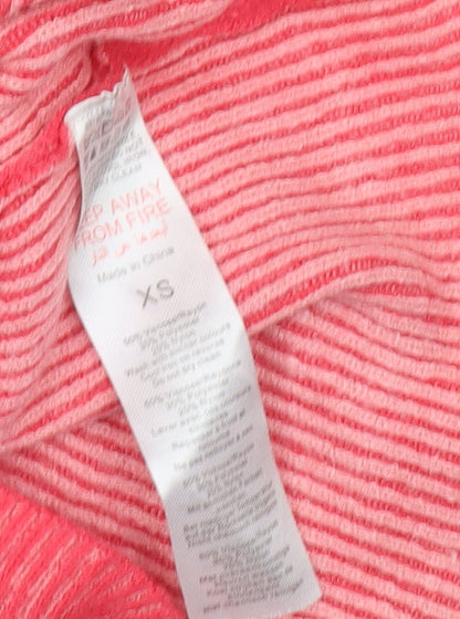 PrettyLittleThing Women Pink XS Bodycon Cut Out Mini Dress