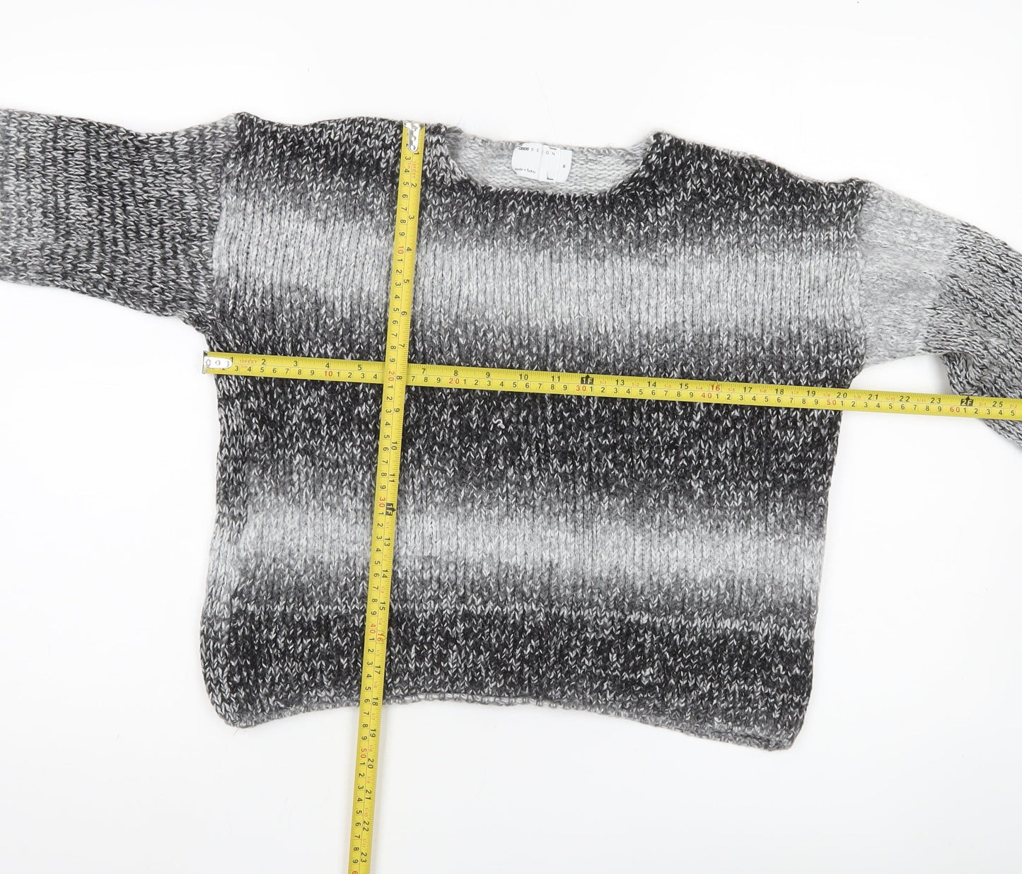 Womens UK Size 12 ASOS Grey Pullover Jumper