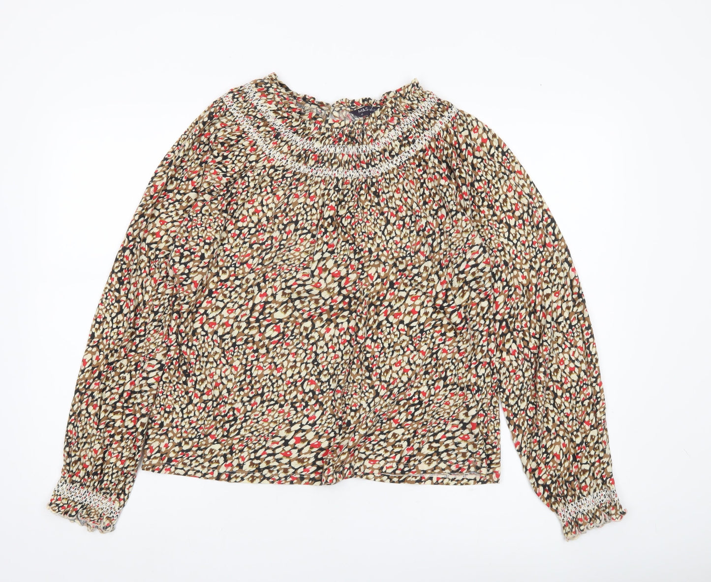 Womens UK Size 12 Marks and Spencer Multicoloured Tunic Blouse