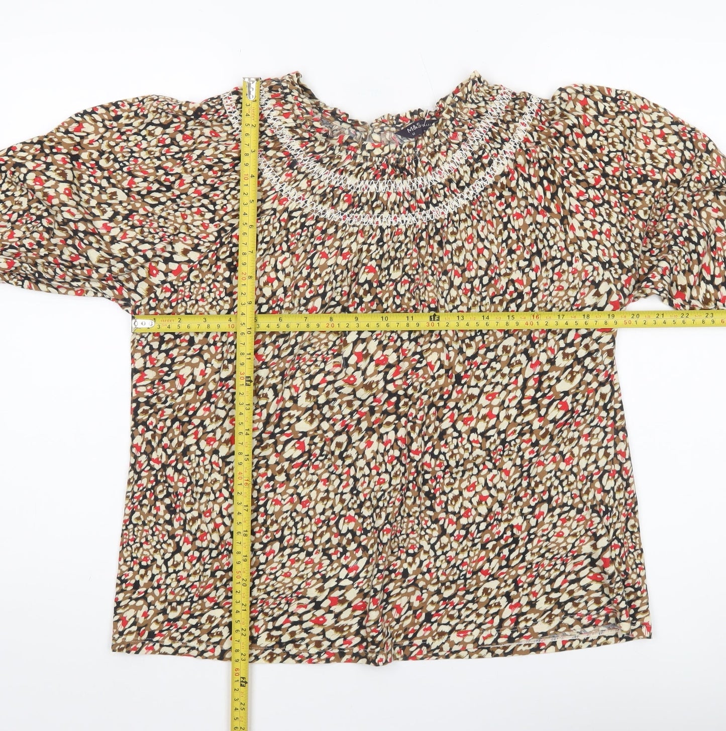 Womens UK Size 12 Marks and Spencer Multicoloured Tunic Blouse