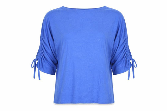 Front view of Sfera Women Blue Relaxed Fit jumper, size 12